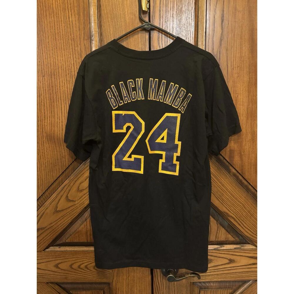 Go-To Tee Shirt Lakers Kobe Black Mamba 24 Shirt Sleeve Nba Mens